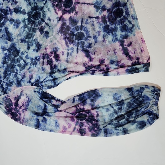 Full Circle Trends long sleeve mock neck sheer top Size 1X W-325 - Picture 3 of 7